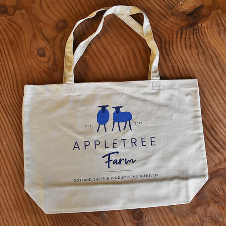 Large tote bag from Appletree Farm, Eugene, OR