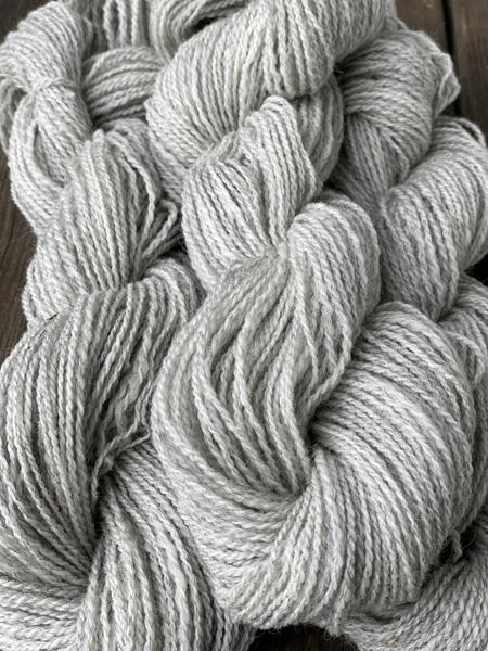 Gotland-merino blend yarn from Appletree Farm, Eugene, OR